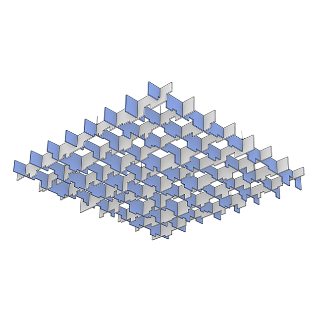 Paneles acústicos del horizonte de la ciudad