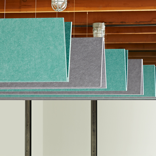 Panel acústico deflector en V