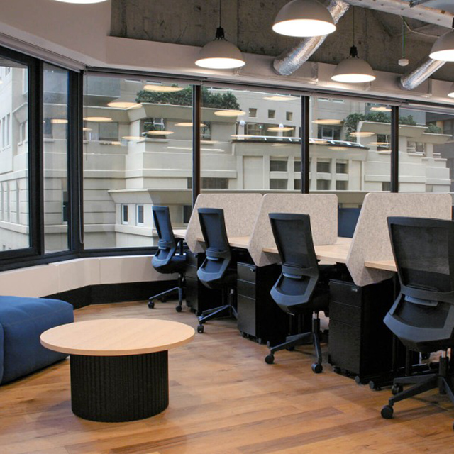 Panel acústico divisor de escritorio