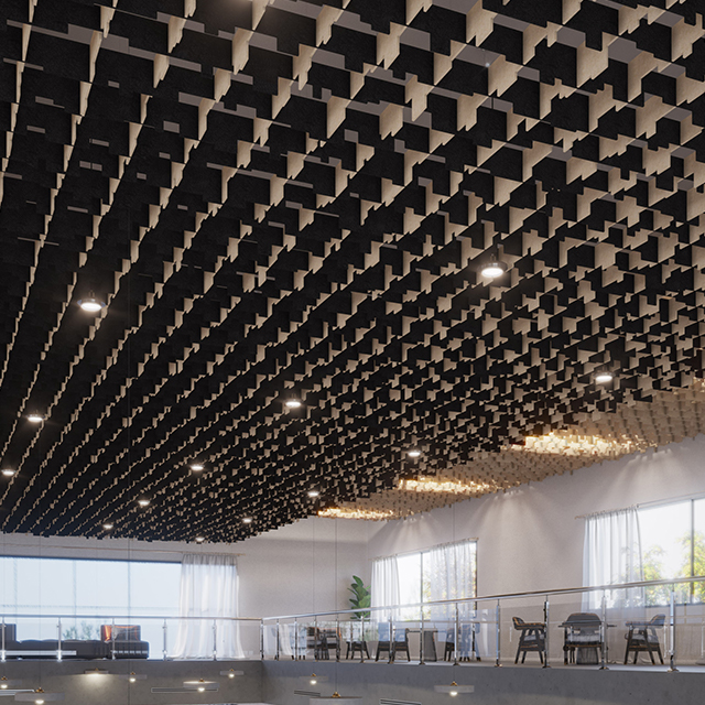 Paneles acústicos del horizonte de la ciudad