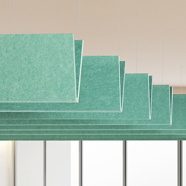 Panel acústico deflector en V